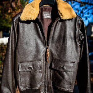 Custom Made LastWolf Denali G1 Leather Flight Jacket Mens 40